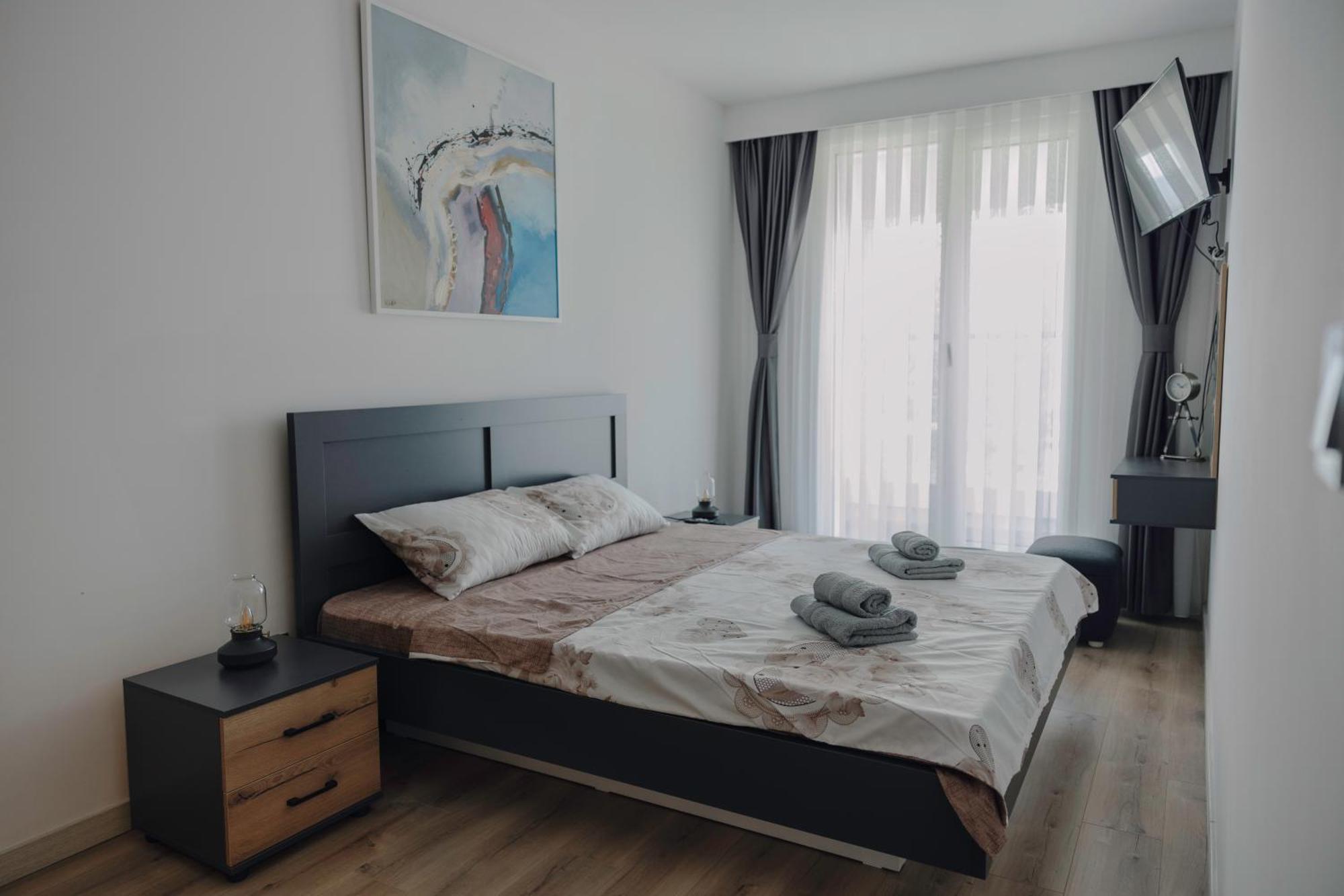 33Rd Floor Twin Apartments In Cevahir Sky City Complex With Pool, Spa, Fitness And Parking Included In Price スコピエ エクステリア 写真